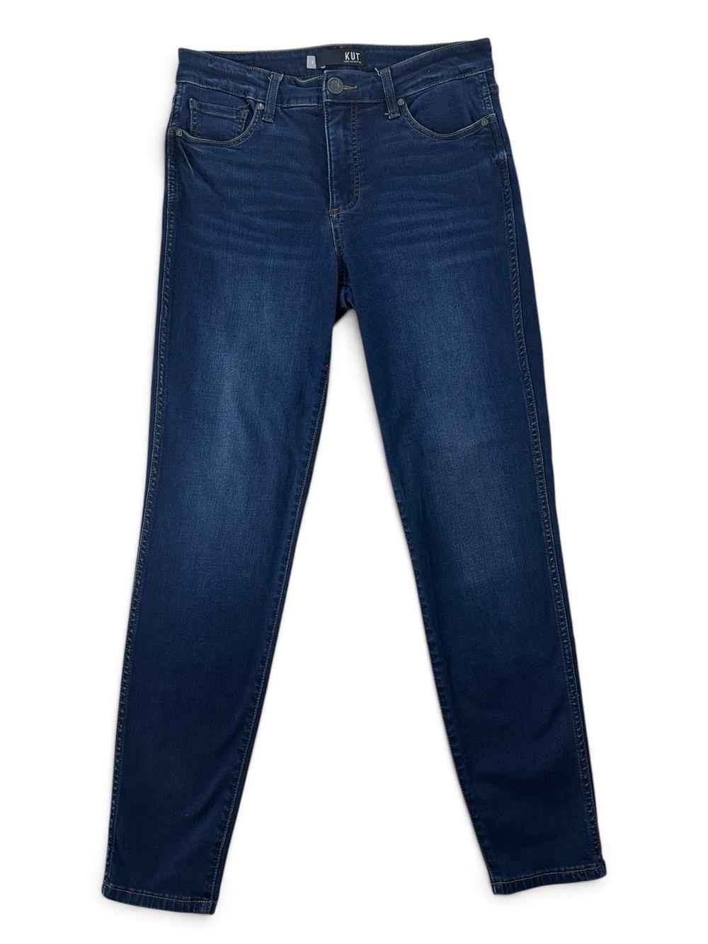 Kut from the Kloth Dark Blue High-Rise Skinny Jeans for Women 8